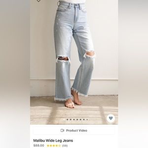 Carly Jean Los Angeles (CJLA) Malibu Wide Leg Jeans - New With Tags!